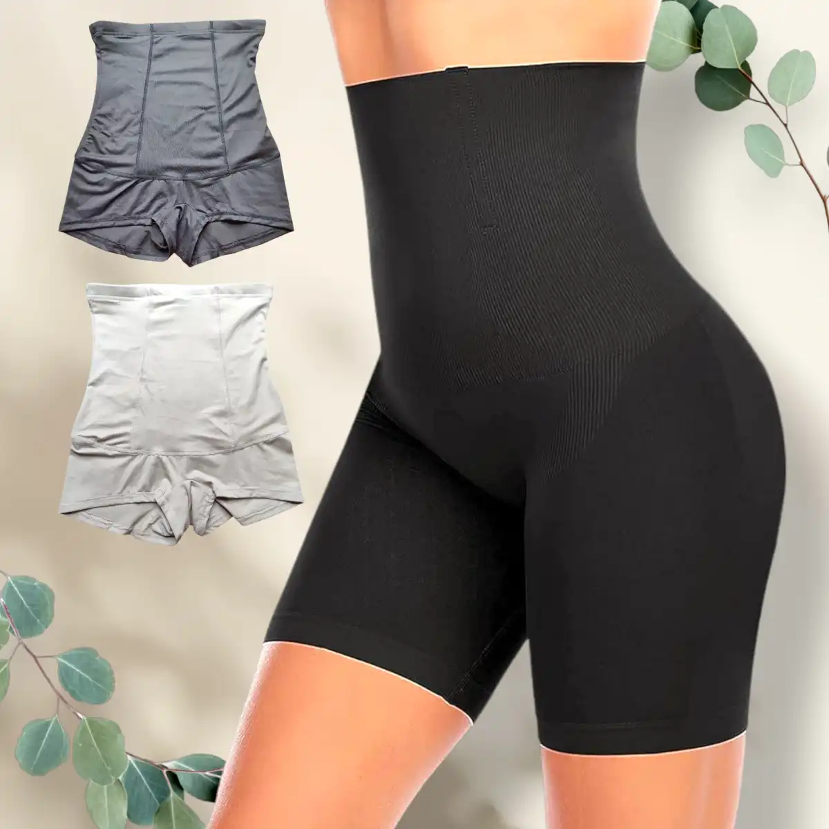 high-waisted-body-shaper-shorts-shapewear-for-women-tummy-control-thigh-slimming-technology