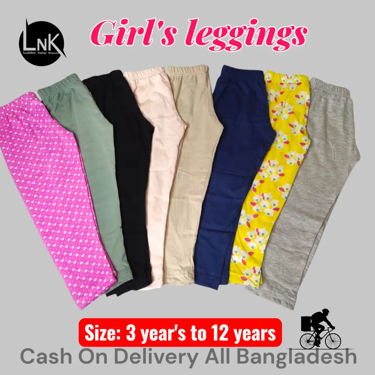 8pcs-assorted-solid-and-printed-leggings-for-girls-2yr-to-12yr-1